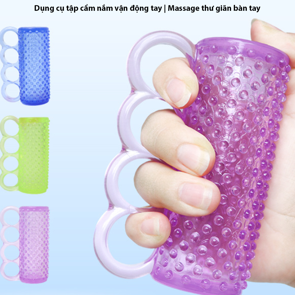 Dụng cụ tập cầm nắm, massage bàn tay, tập vật lí trị liệu phục hồi chức năng tay - Quang Minh Store 04